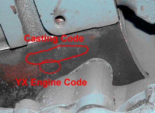 pontiac engine codes block